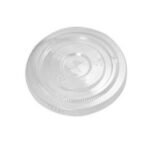 Clear Flat Lid with X-Slot for 12-24 oz PET Cup (98 mm) - 1000/case