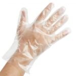 GC Powder-Free Clear Non-Stick Food Service / Sushi Gloves (Micro-Embossed CPE), Medium - 1 case (2000 piece)