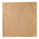 9" x 9" Kraft / Natural Brown 2-Ply Cocktail Napkin - 1 case (4000 piece)