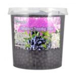 Ohsweet Blueberry Flavored Topping Boba 7 lb Jar - 1 case (4 jars)