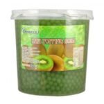 Ohsweet Kiwi Flavored Topping Boba 7 lb Jar - 1 case (4 jars)
