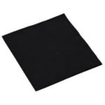 RY 9" x 9" Black 2-Ply Cocktail Napkin - 1 case (1000 piece)