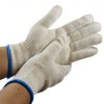 White Cotton Gloves, 24cm - 1 dozen (12 piece)