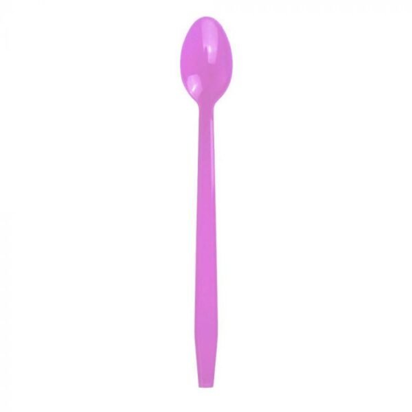 Purple Plastic Long Handle Soda Spoon - 1 case (1000 piece)