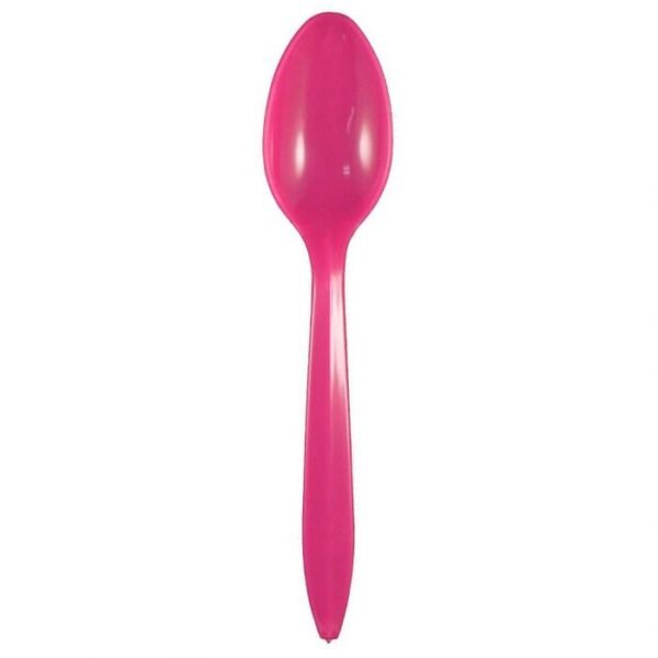Pink Medium Weight Plastic Spoon - 1 case (1000 piece)