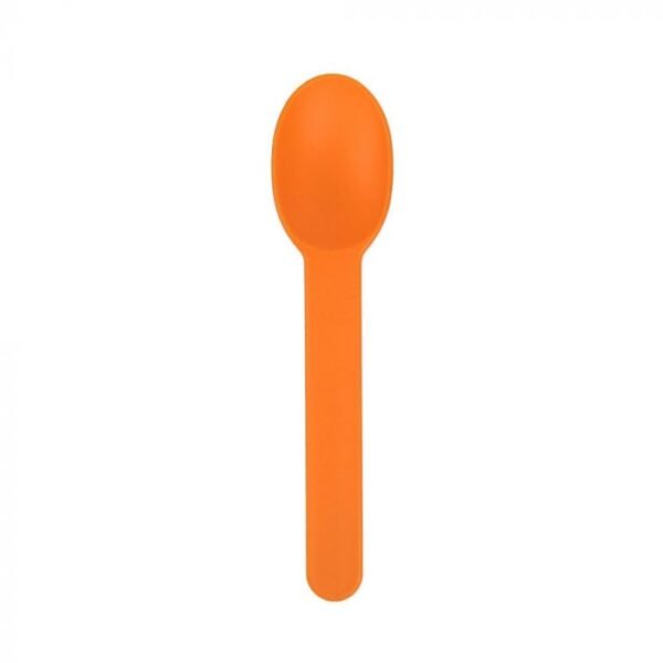 Orange Premium Plastic Wide Handle Spoon - 1 case (1000 piece)