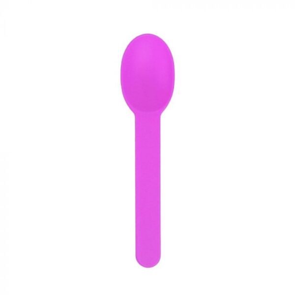 Purple Premium Plastic Wide Handle Spoon - 1 case (1000 piece)