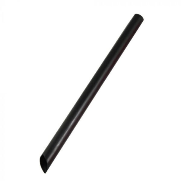 7.75" Colossal (11mm) Black Film-Wrapped Plastic Straw - 1 case (2000 piece)
