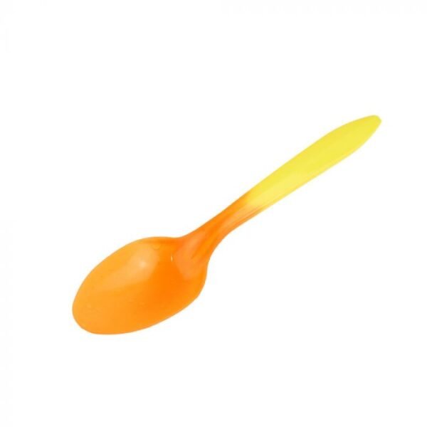 Yellow to Orange Color Changing Medium Weight Plastic Spoon - 1000/Case