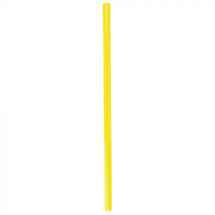 1338y.1 9" Giant (8mm) Yellow Film-Wrapped Plastic Straw - 1 case (2000 piece) - Image 1