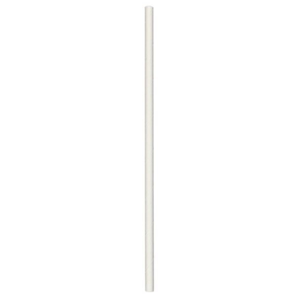 7.75" Jumbo (6mm) White Paper-Wrapped Paper Straw - 1 case (2000 piece)