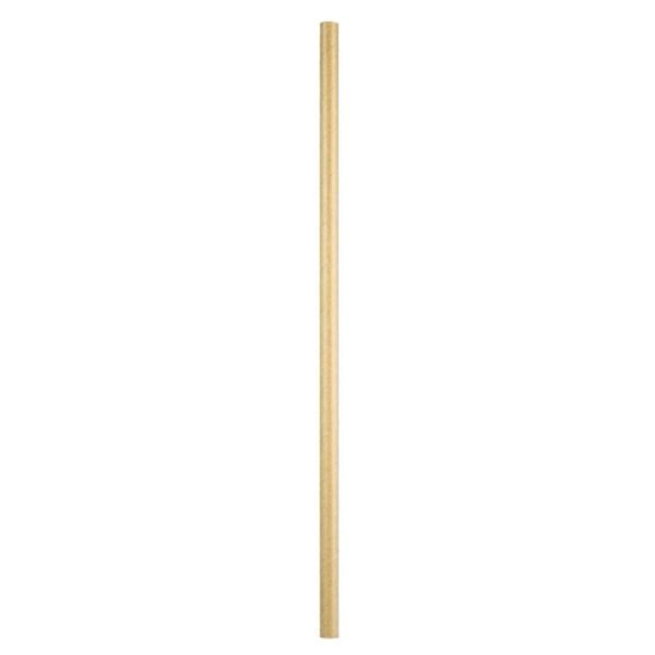 10.25" Giant (8mm) Kraft Unwrapped Paper Straw - 1 case (1000 piece)