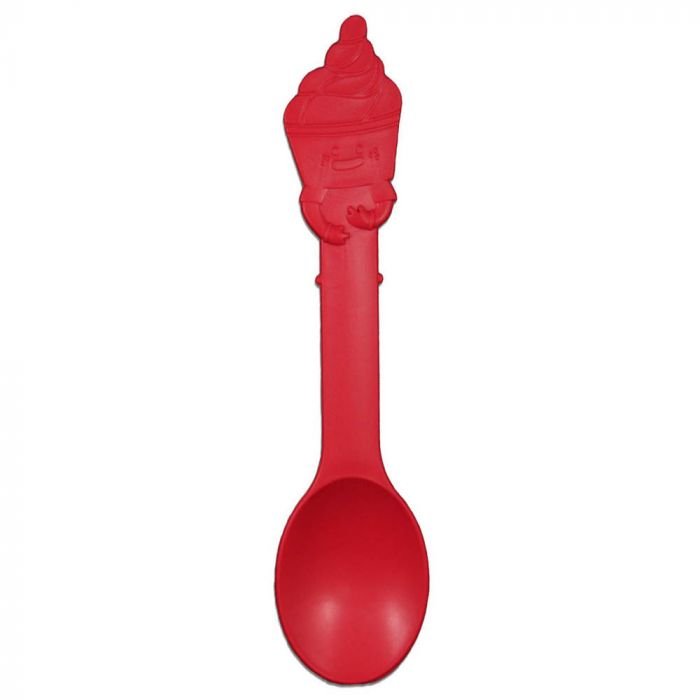 16211.1 Red Eco-Friendly Swirl Spoon - 1 case (1000 piece) - Image 1