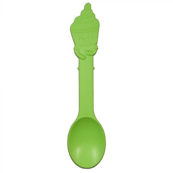 Green Eco-Friendly Swirl Spoon - 1 case (1000 piece)