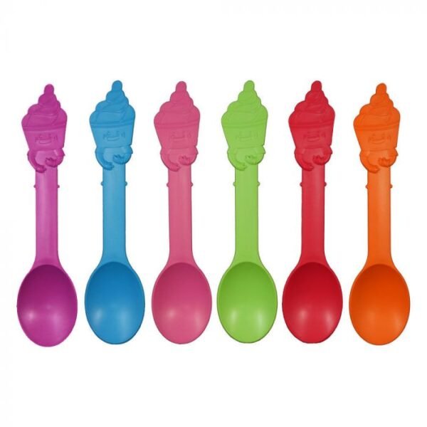 Assorted Eco-Friendly Swirl Spoon (5 colors) - 1 case (1000 piece)