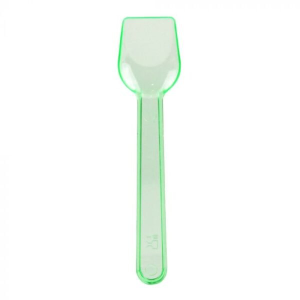 Green Neon Plastic Gelato Spoon - 1 case (3000 piece)