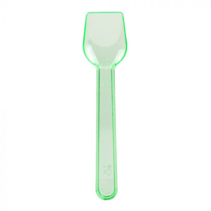 1801.1 Green Neon Plastic Gelato Spoon - 1 case (3000 piece) - Image 1