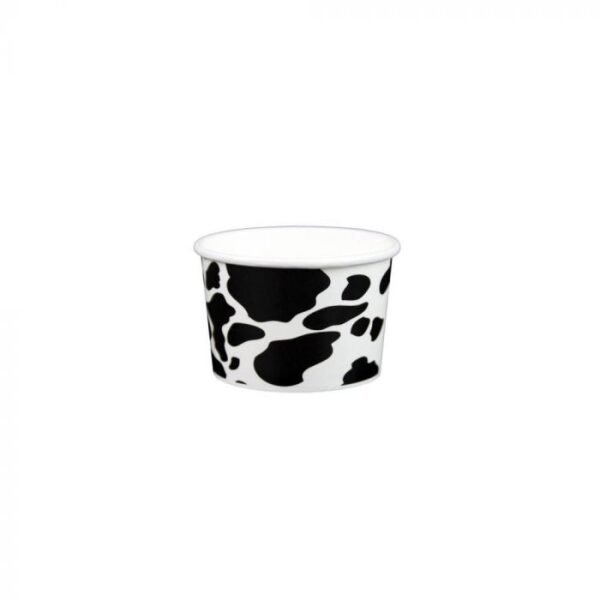 3 oz Dairy Print Yogurt Paper Cup - 1 case (1000 piece)