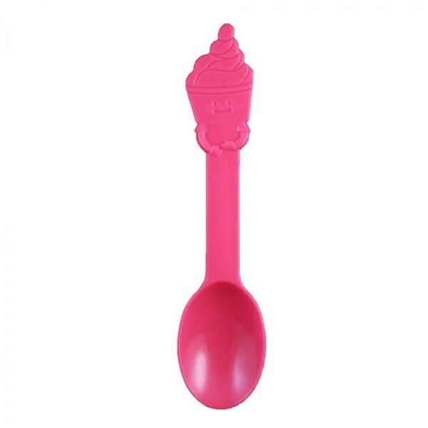 Pink PP Plastic Swirl Spoon - 1 case (1000 piece)