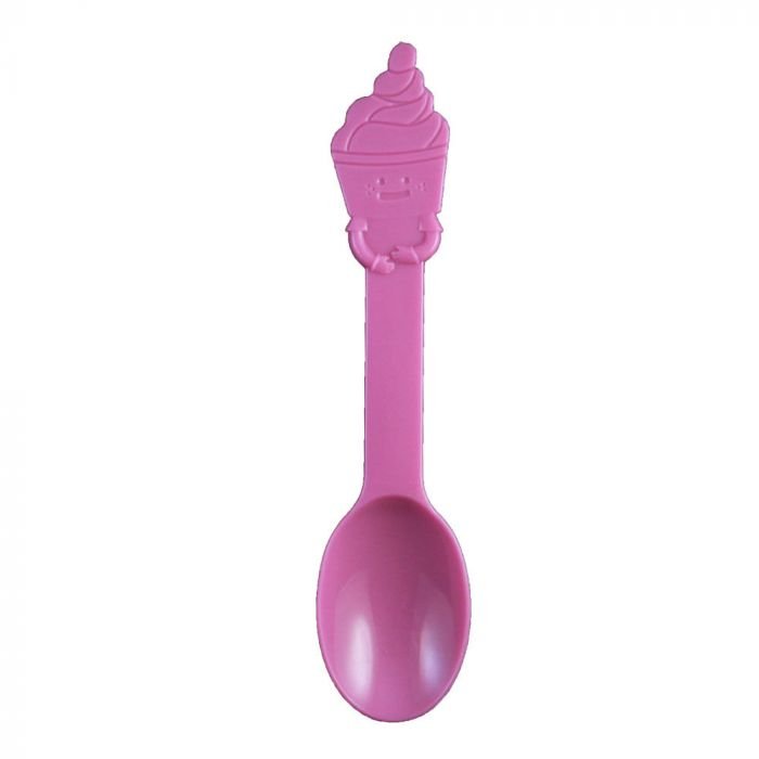21025.1 Purple PP Plastic Swirl Spoon - 1 case (1000 piece) - Image 1