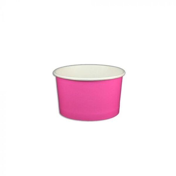 5 oz Solid Pink Cold/Hot Paper Food Container - 1 case (1000 piece)