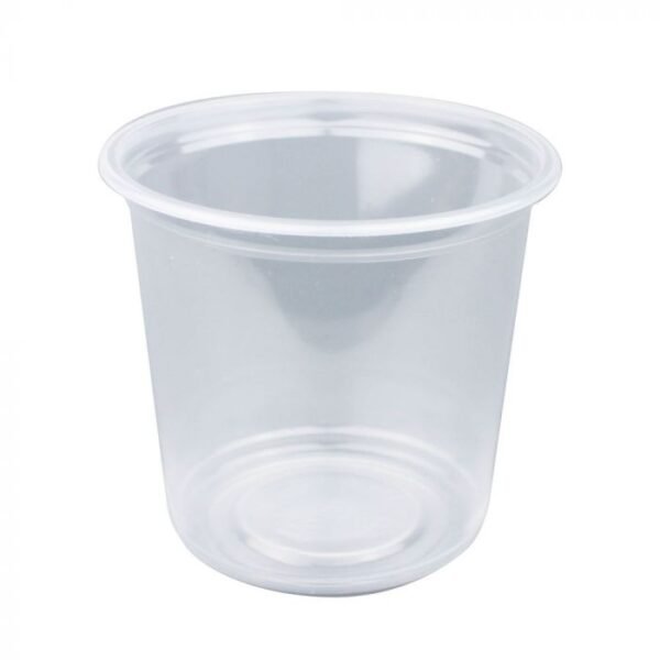 25 oz Clear Jumbo PP Plastic Cup (120mm) - 1 case (500 piece)