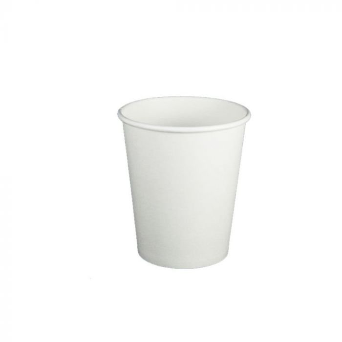 3608sw.1_1 KR 8 oz White Premium Single Wall Paper Hot Cup - 1000/Case - Image 1