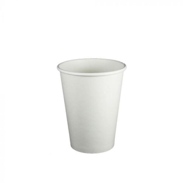 12 oz White Premium Single Wall Paper Hot Cup - 1 case (1000 piece)