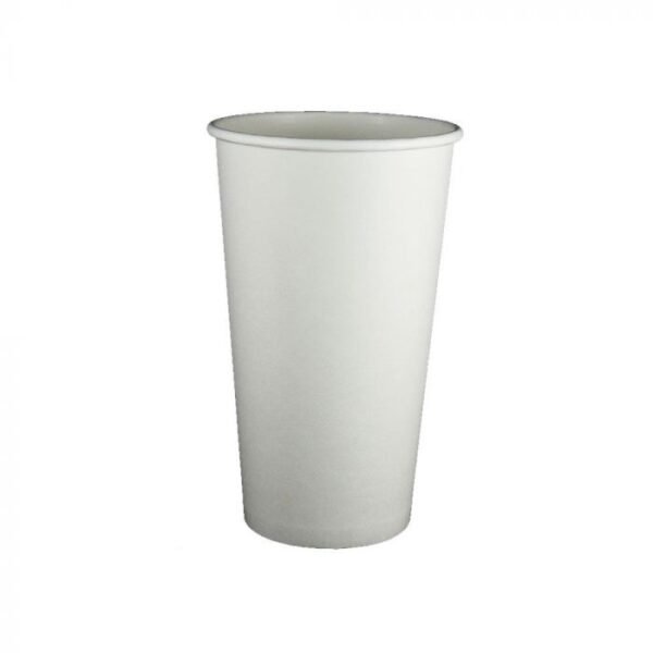 20 oz White Premium Single Wall Paper Hot Cup - 1 case (600 piece)