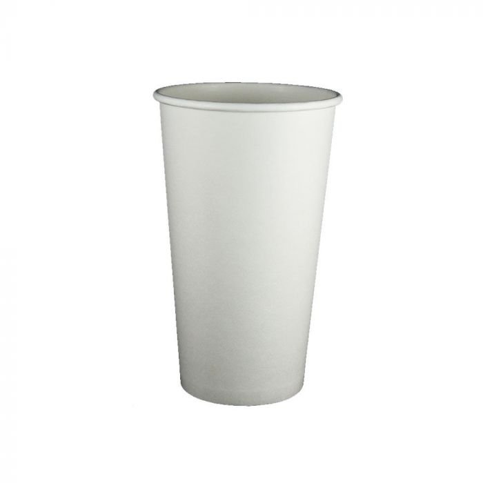 3620sw.1 20 oz White Premium Single Wall Paper Hot Cup - 1 case (600 piece) - Image 1