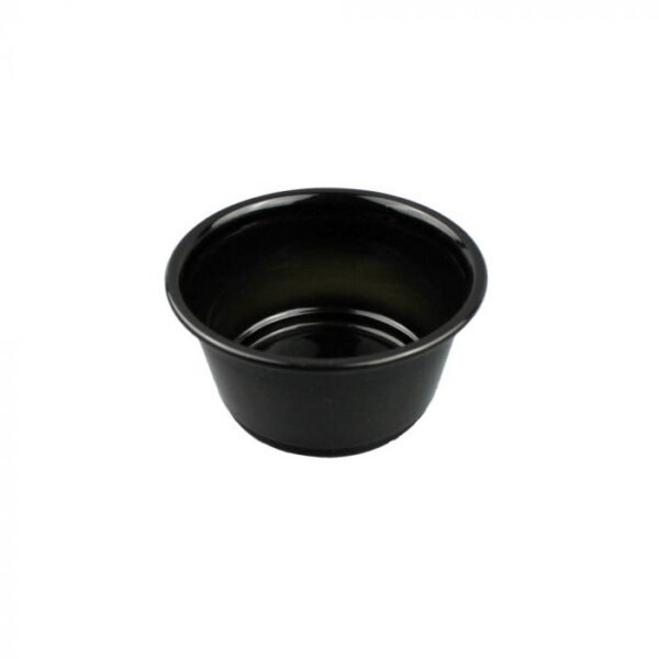 Plastic Deli Containers 2oz Black - 2500/case (25x100)