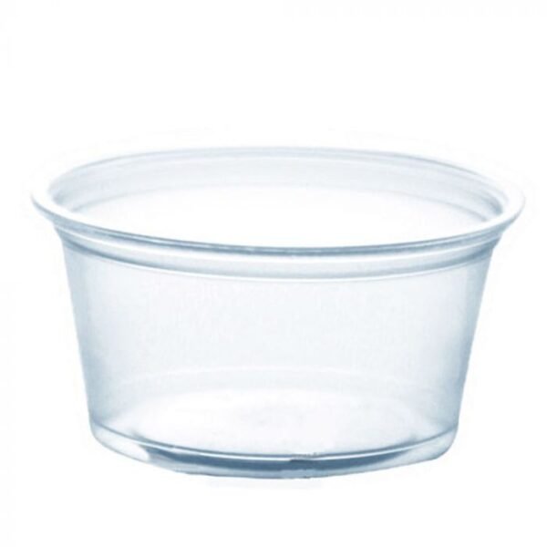 3.25 oz Clear PP Plastic Portion Cup - 1 case (2500 piece)