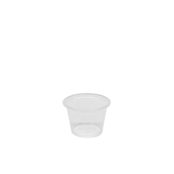 1 oz Clear PP Plastic Portion Cup - 2500/Case