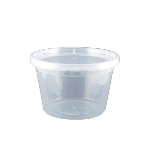 16OZ PLASTIC FOOD CONTAINER WITH LID(SOUP CUP)- 1 case (240 set)