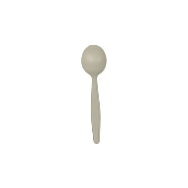 Heavyweight 5.8" Beige Eco-Friendly Heavy Weight Soup Spoon - 1 case (1000 piece)