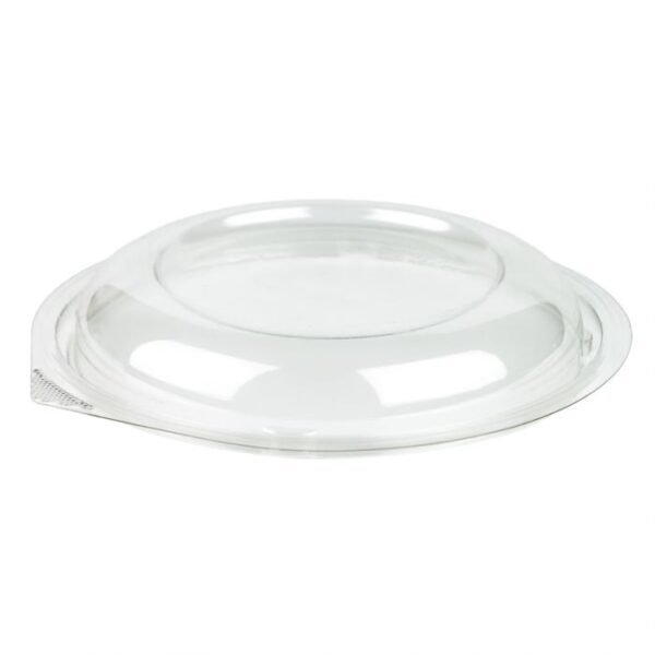 Clear Flat Lid For 24/32 oz 8" Plastic Salad Bowl - 200/Case