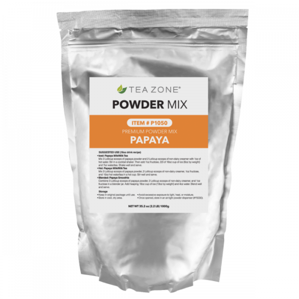 Tea Zone Papaya Flavored Powder 2.2 lb Bag - 1 bag