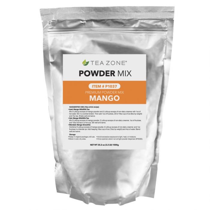 6211.1_1 Tea Zone Mango Flavored Powder 2.2 lb Bag - 1 bag - Image 1