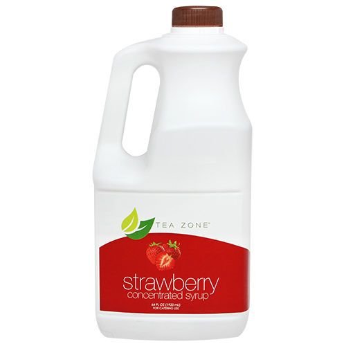 6314.1 Tea Zone Strawberry Syrup 64 fl. oz Bottle - 1 bottle - Image 1