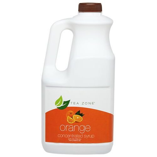 6319.1 Tea Zone Orange Syrup 64 fl. oz Bottle - 1 bottle - Image 1
