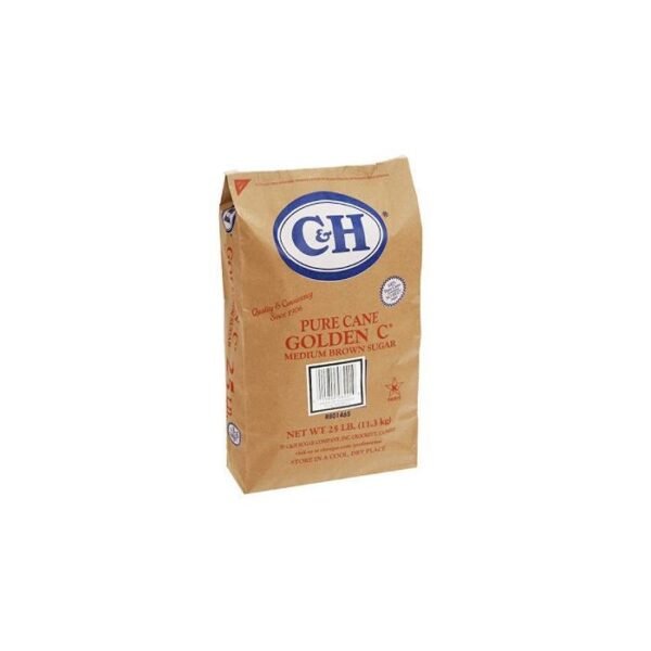 C&H Golden C Pure Cane Medium Brown Sugar 25 lb bag - 1 bag
