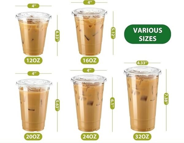 32 oz Clear PET Plastic Cold Cup (107mm) - 1 case (500 piece)