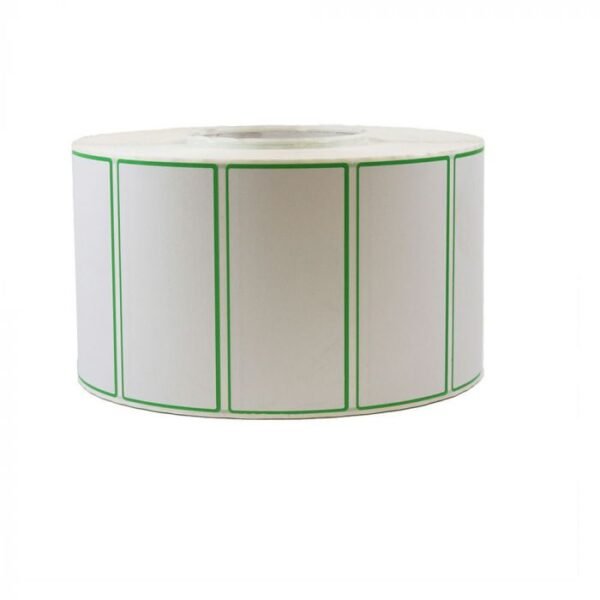 4"X2" Green Frame Thermal Label, 3000/Roll (v2) - 1 case (4 roll)