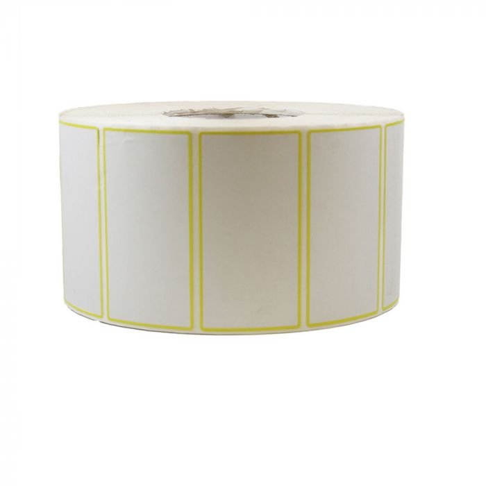 9421-fy.1 4"X2" Yellow Frame Thermal Label, 3000/Roll (v2) - 1 case (4 roll) - Image 1