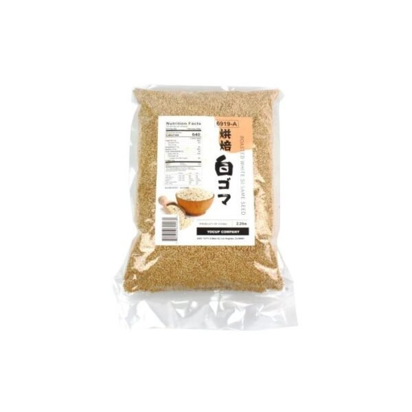 OHSWEET Roasted White Sesame Seed, Grade A, 2.2 lbs Bag, 10 bags/cs