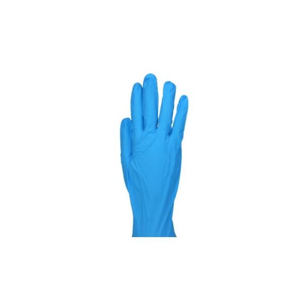 DM Powder-Free 8mil Extra-Thick Blue Nitrile Gloves, Large - 1 case (500 piece)