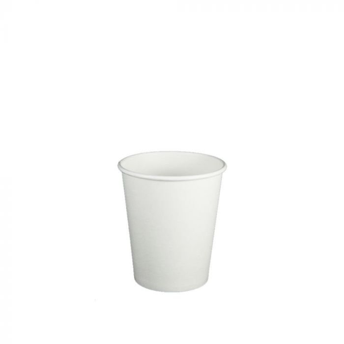 h04w01.1 4 oz White Premium Single Wall Paper Hot Cup - 1 case (1000 piece) - Image 1