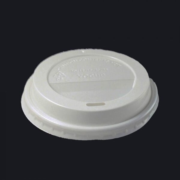 10-24 oz White Plastic Lid For Paper Hot Cups – 1 case (1000 piece)