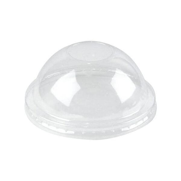 4 oz With No For Ice Cream Cups Clear Plastic Dome Lid-Cold/Hot Paper Food Containers - 1000/Case