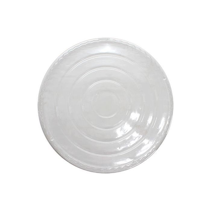 ycdl-48203-k.1 48 oz Clear Dome Paper Short Bucket lid - 1 case 300PCS/CTN - Image 1